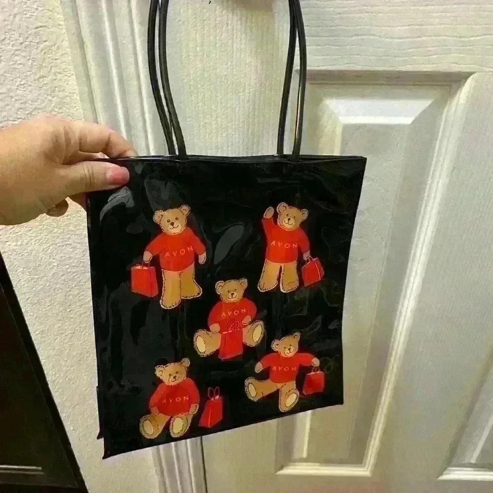 Vintage Avon mini tote bears